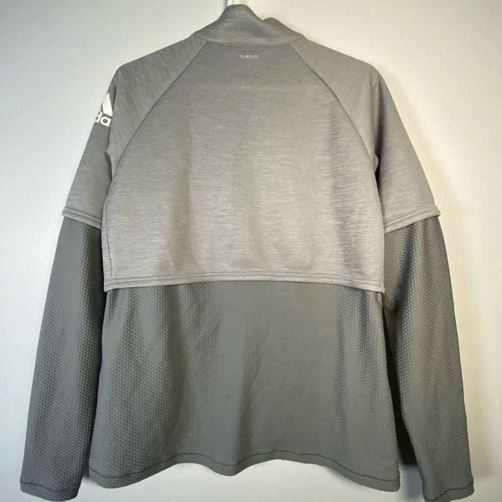 adidas Men's Two-Tone Gray Full-Zip Jacket